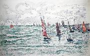 Paul Signac Audierne, Return of the Fishing Boats oil painting picture wholesale